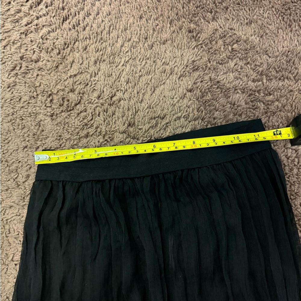 Simonett Flare Pants Underpants Crinkled Sheer Black Coverup Size S M $109 - Picture 4 of 7